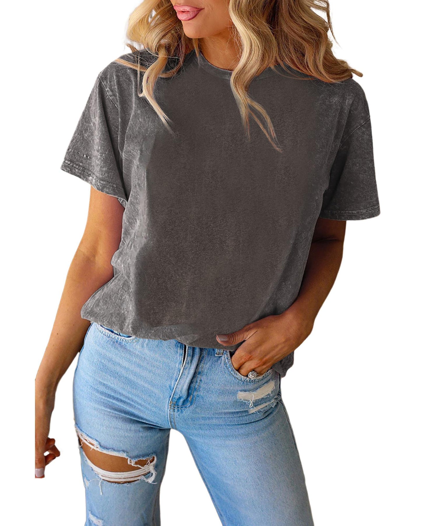 Azura Exchange Casual Short Sleeve Tee - L