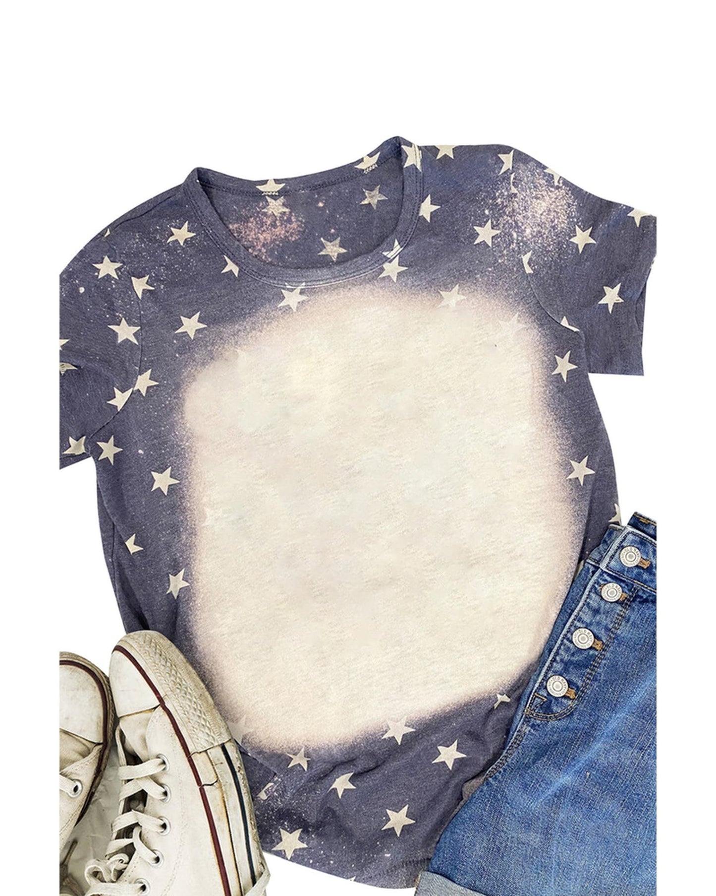 Azura Exchange Bleached Star Tee - L
