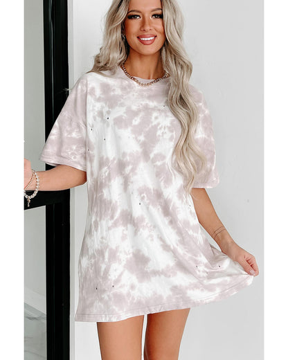 Azura Exchange Tie-dye Short Sleeve Top - XL