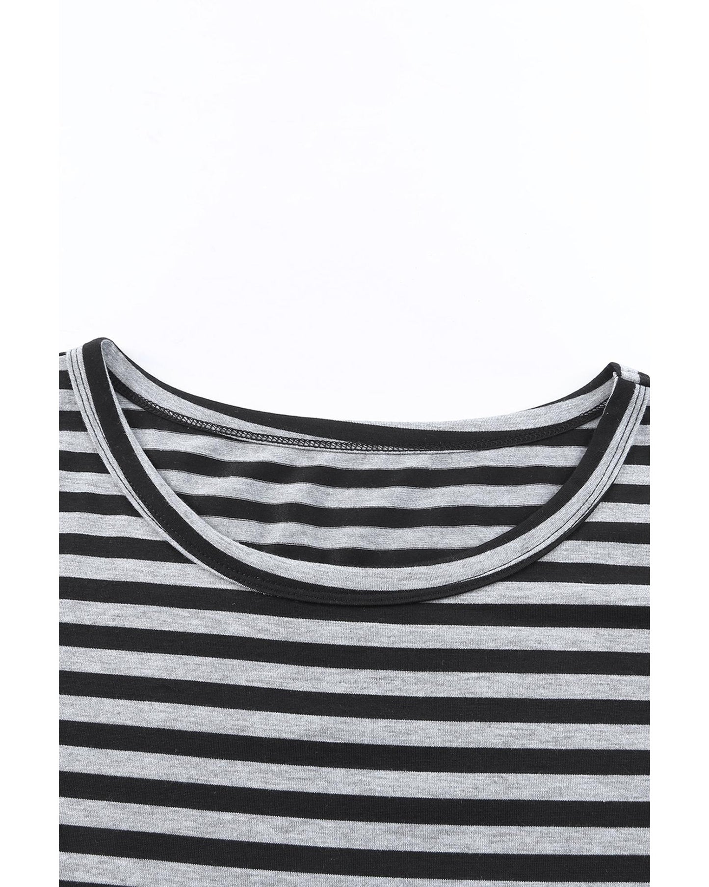 Azura Exchange Butterfly Sleeve Striped T-Shirt - XL