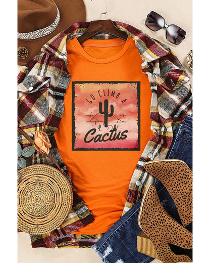 Azura Exchange Cactus Western Graphic Print Tee - M