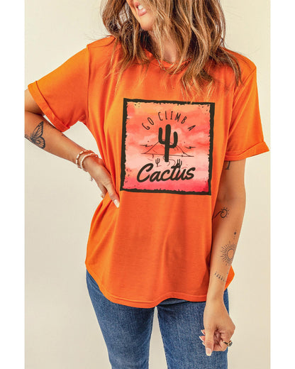 Azura Exchange Cactus Western Graphic Print Tee - S