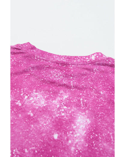 Azura Exchange Bleached Graphic Crew Neck T-Shirt - L