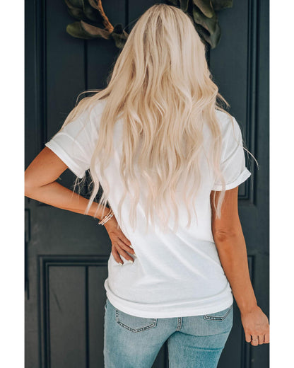 Azura Exchange American Flag Pint Short Sleeve Tee - M