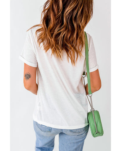 Azura Exchange American Flag Pint Short Sleeve Tee - S