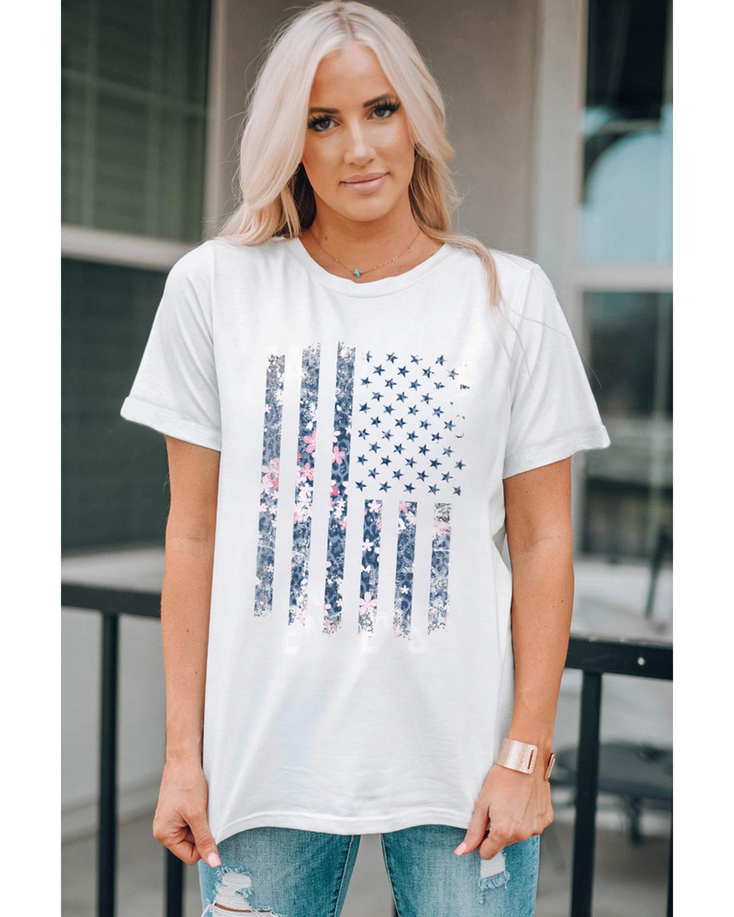 Azura Exchange American Flag Pint Short Sleeve Tee - XL