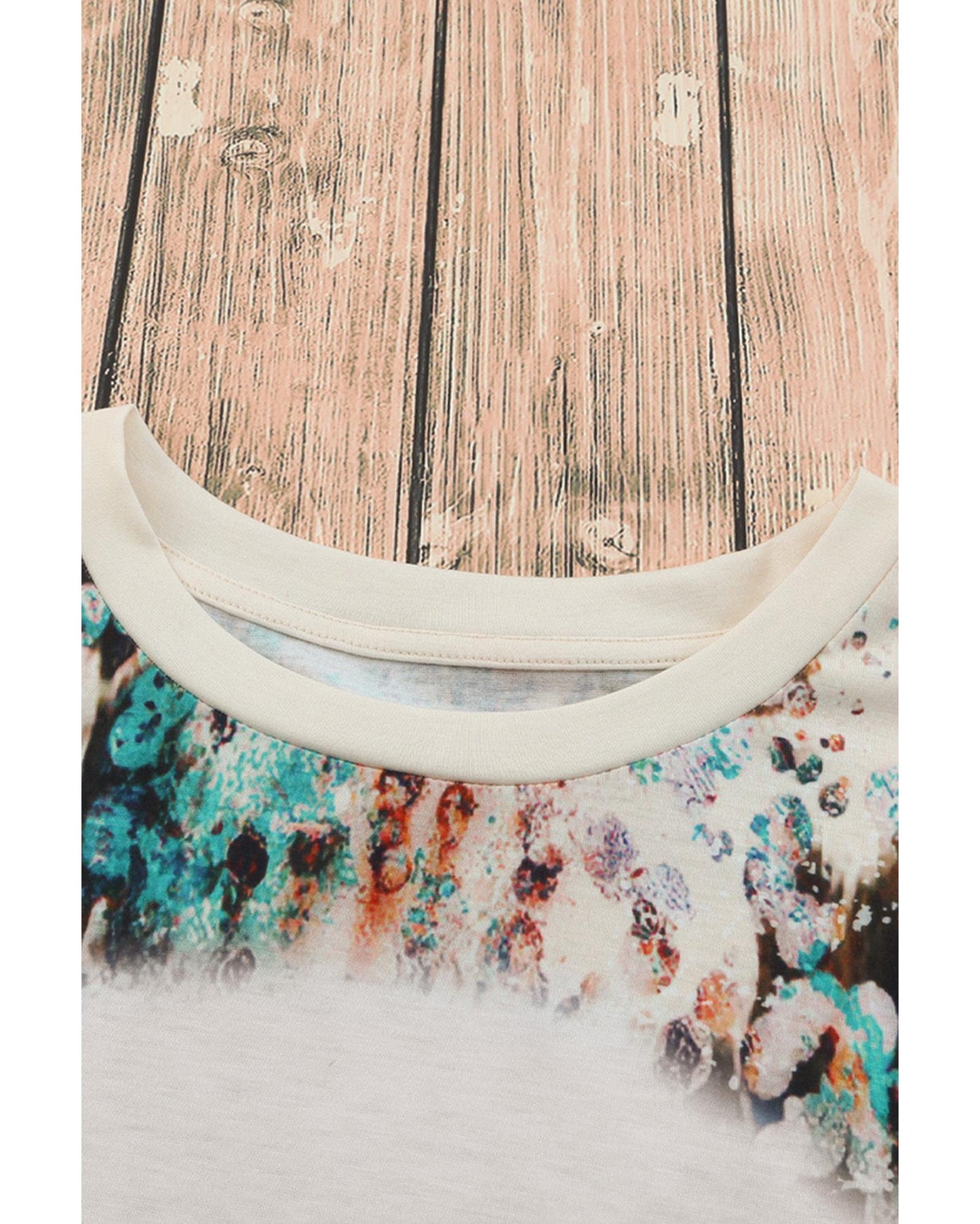 Azura Exchange Bleached Western Print Blank Graphic T-Shirt - L