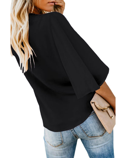 Azura Exchange Button Tie Top - S