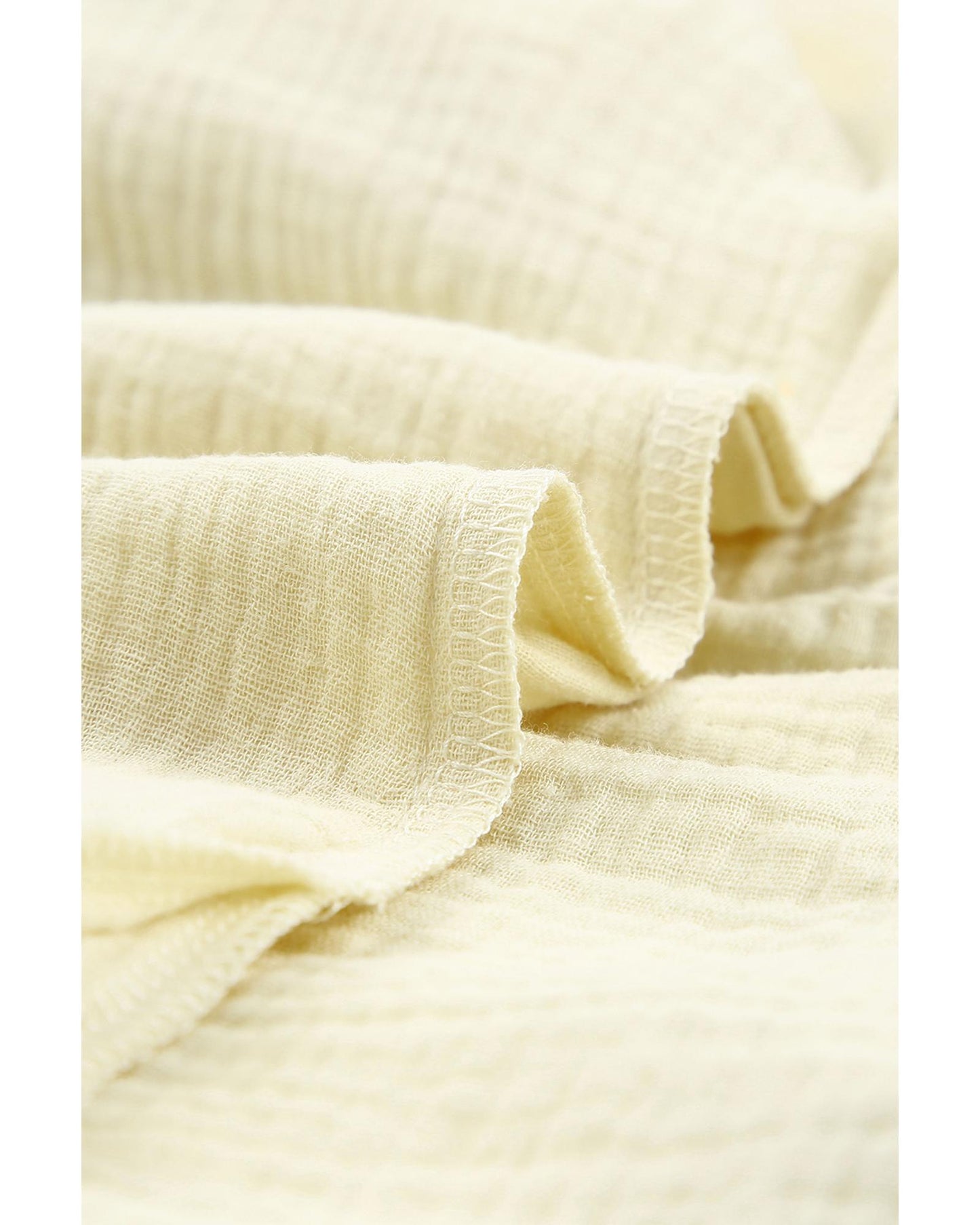 Azura Exchange Beige Textured Pocket Split V Neck Top - 4X