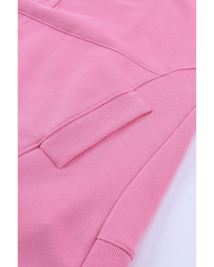 Azura Exchange Batwing Sleeve Pocketed Henley Hoodie - M