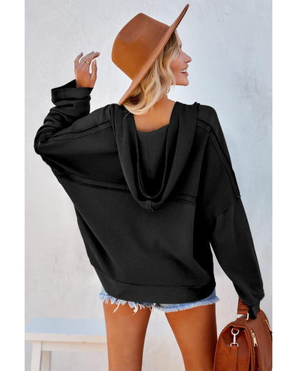 Azura Exchange Button Trim Hoodie - XL