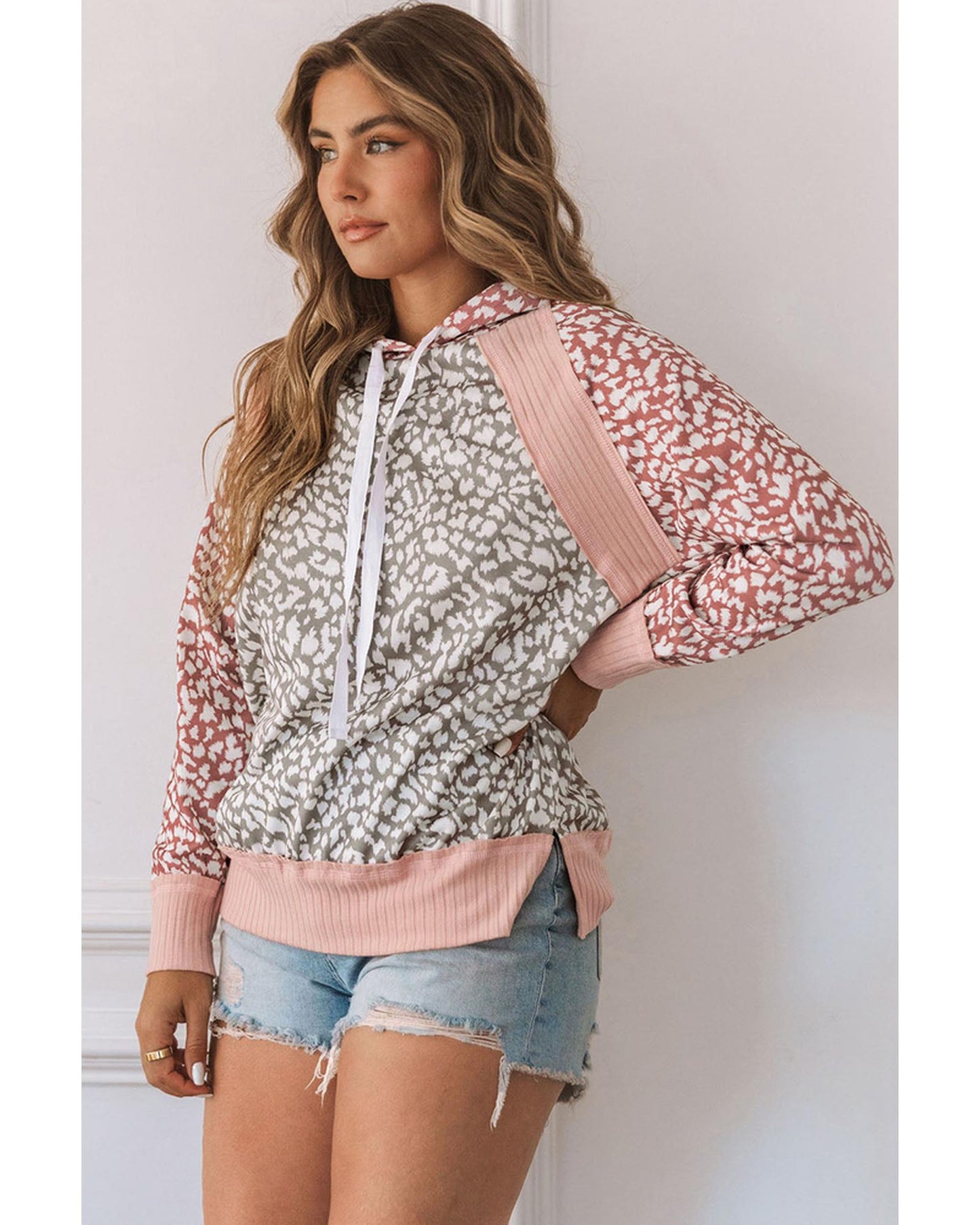 Azura Exchange Leopard Hooded Sweatshirt - S
