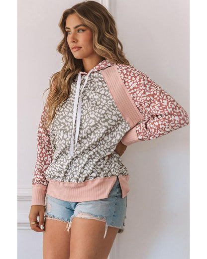 Azura Exchange Leopard Hooded Sweatshirt - S