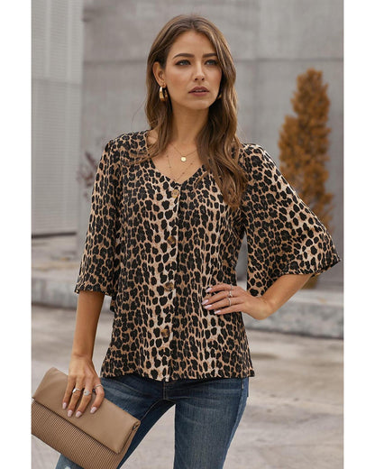 Azura Exchange Button Down Blouse - L