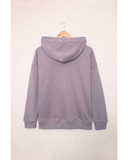 Azura Exchange Button Pullover Hoodie with Pocket - 2XL