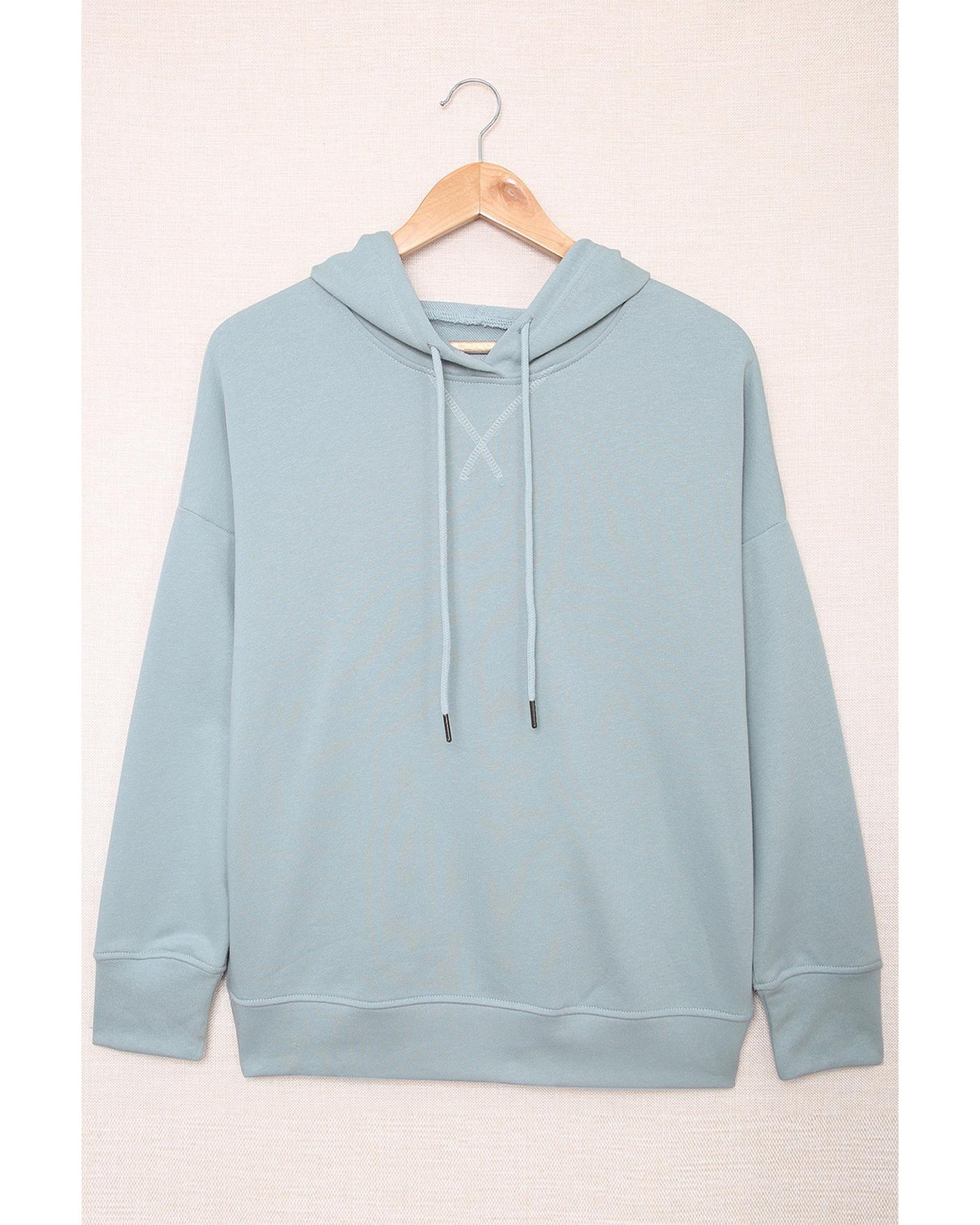 Azura Exchange Casual Drop Shoulder Slit Hem Hoodie - XL