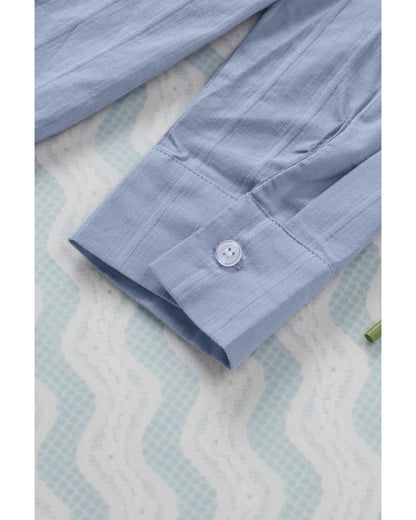 Azura Exchange Buttoned Pocket Long Sleeve Shirt - M