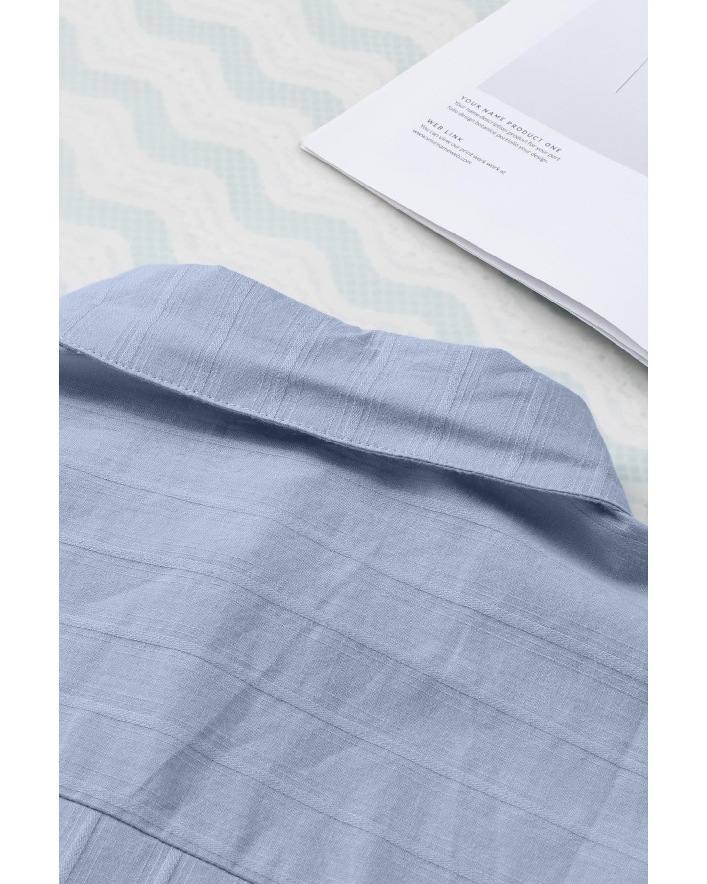 Azura Exchange Buttoned Pocket Long Sleeve Shirt - M