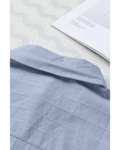 Azura Exchange Buttoned Pocket Long Sleeve Shirt - M