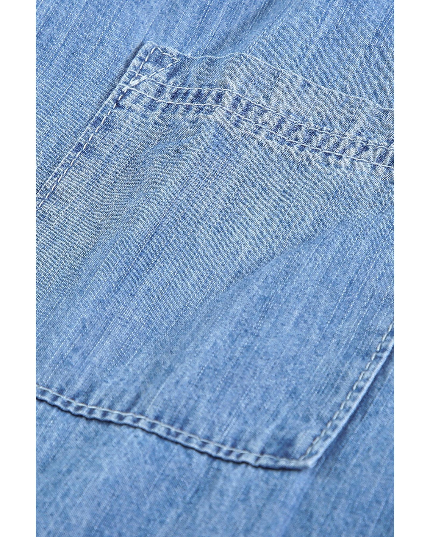 Azura Exchange Buttoned Long Sleeve Denim Shirt - XL