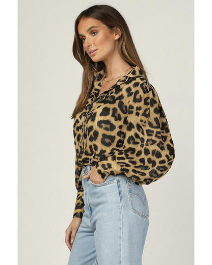 Azura Exchange Bubble Long Sleeve Button-up Shirt - L