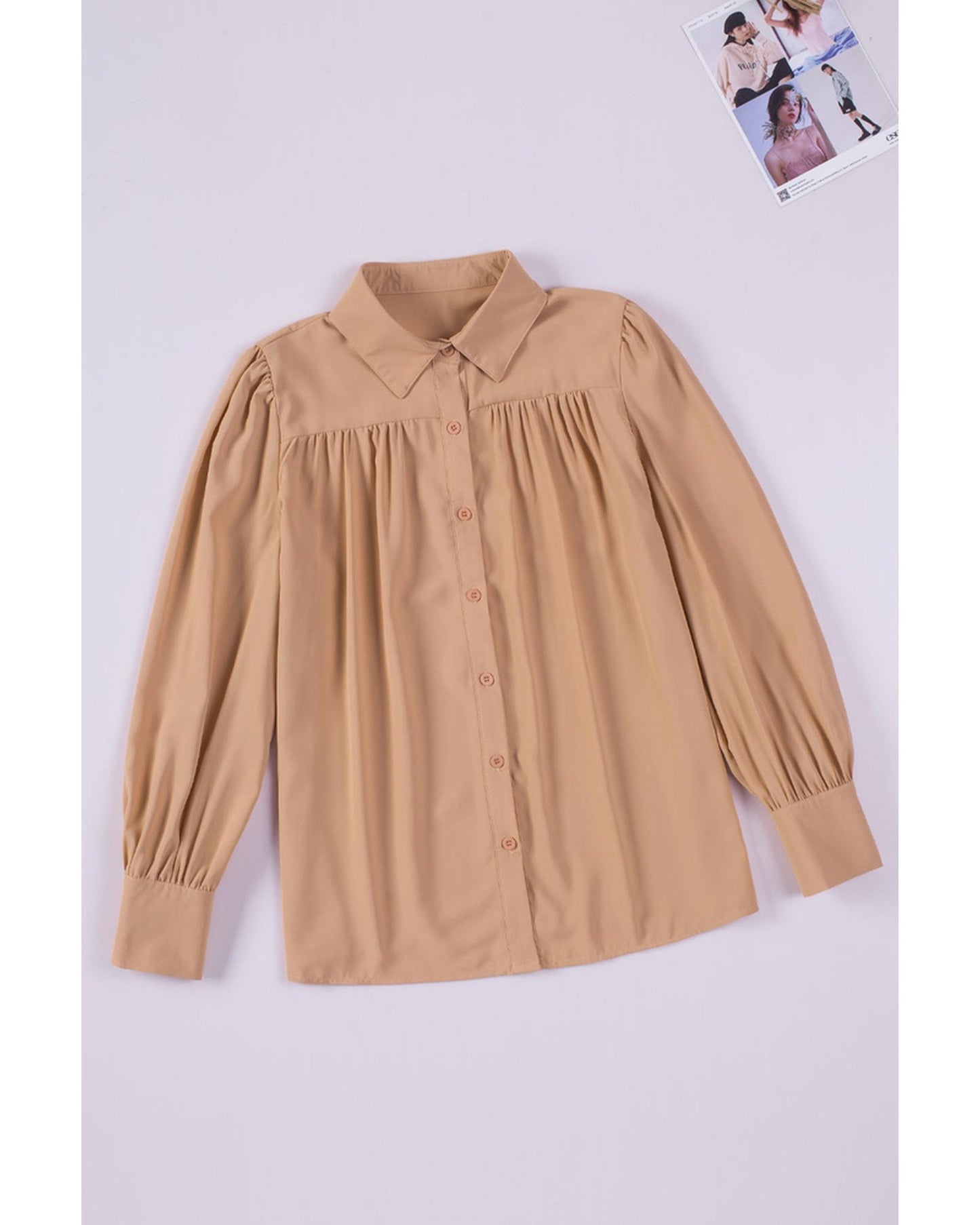 Azura Exchange Button-up Loose Long Sleeve Shirt - XL