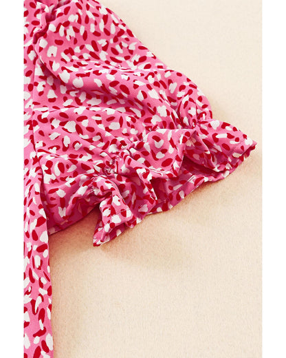 Azura Exchange Buttoned Ruffle Sleeve Shirt - S