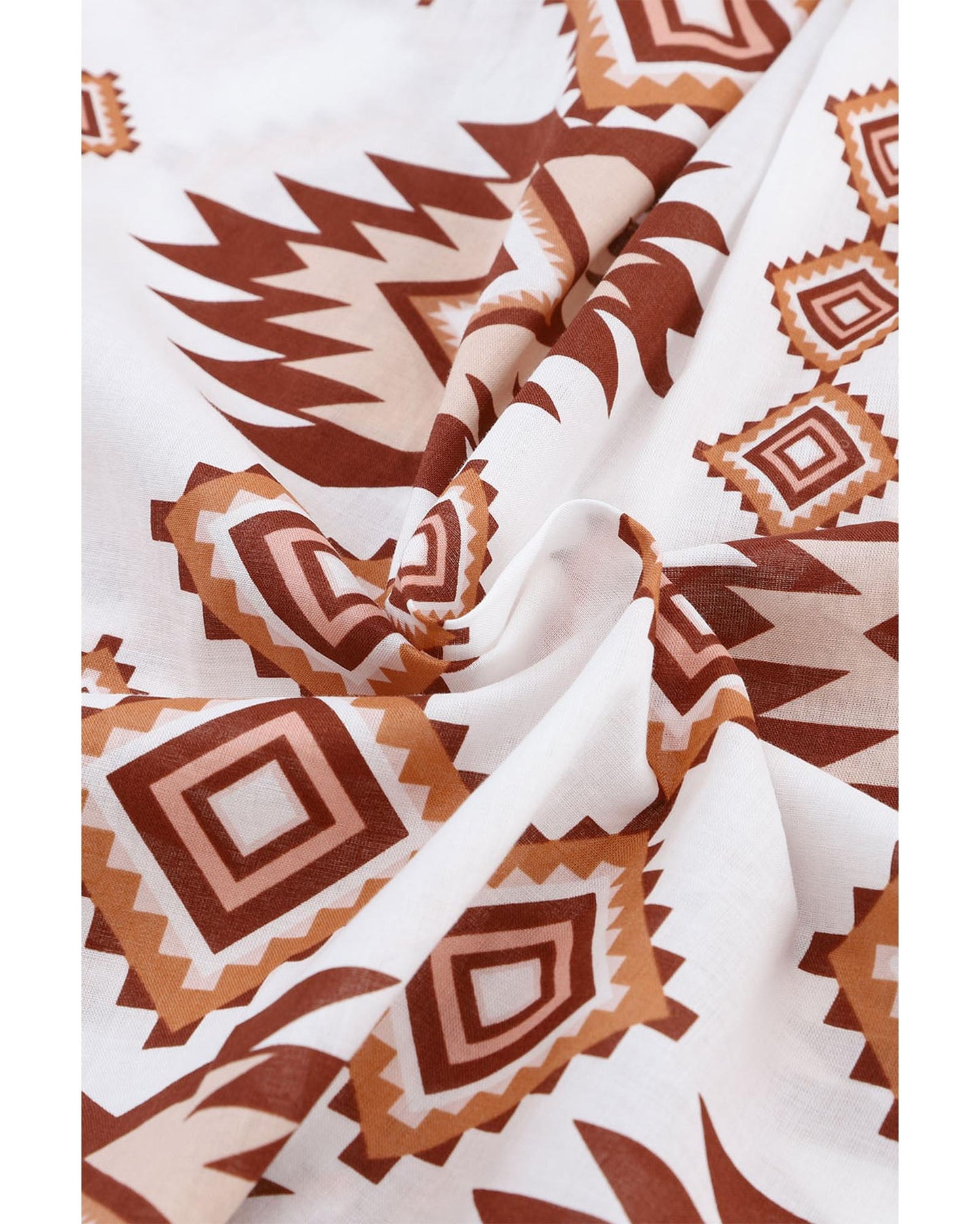 Azura Exchange Button Flap Pocket Shirt with Western Aztec Pattern - XL