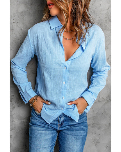 Azura Exchange Basic Textured Solid Color Shirt - 2XL