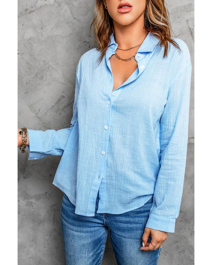 Azura Exchange Basic Textured Solid Color Shirt - 2XL