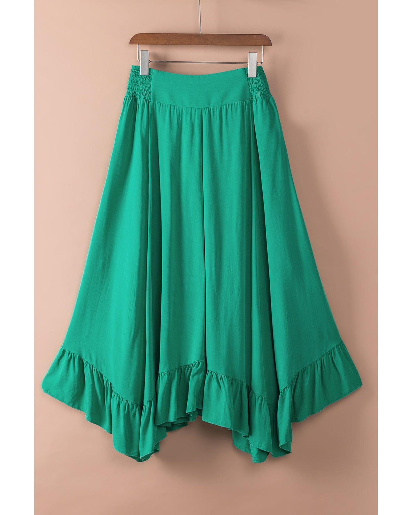 Azura Exchange Asymmetric Flounce Belted Maxi Skirt - M