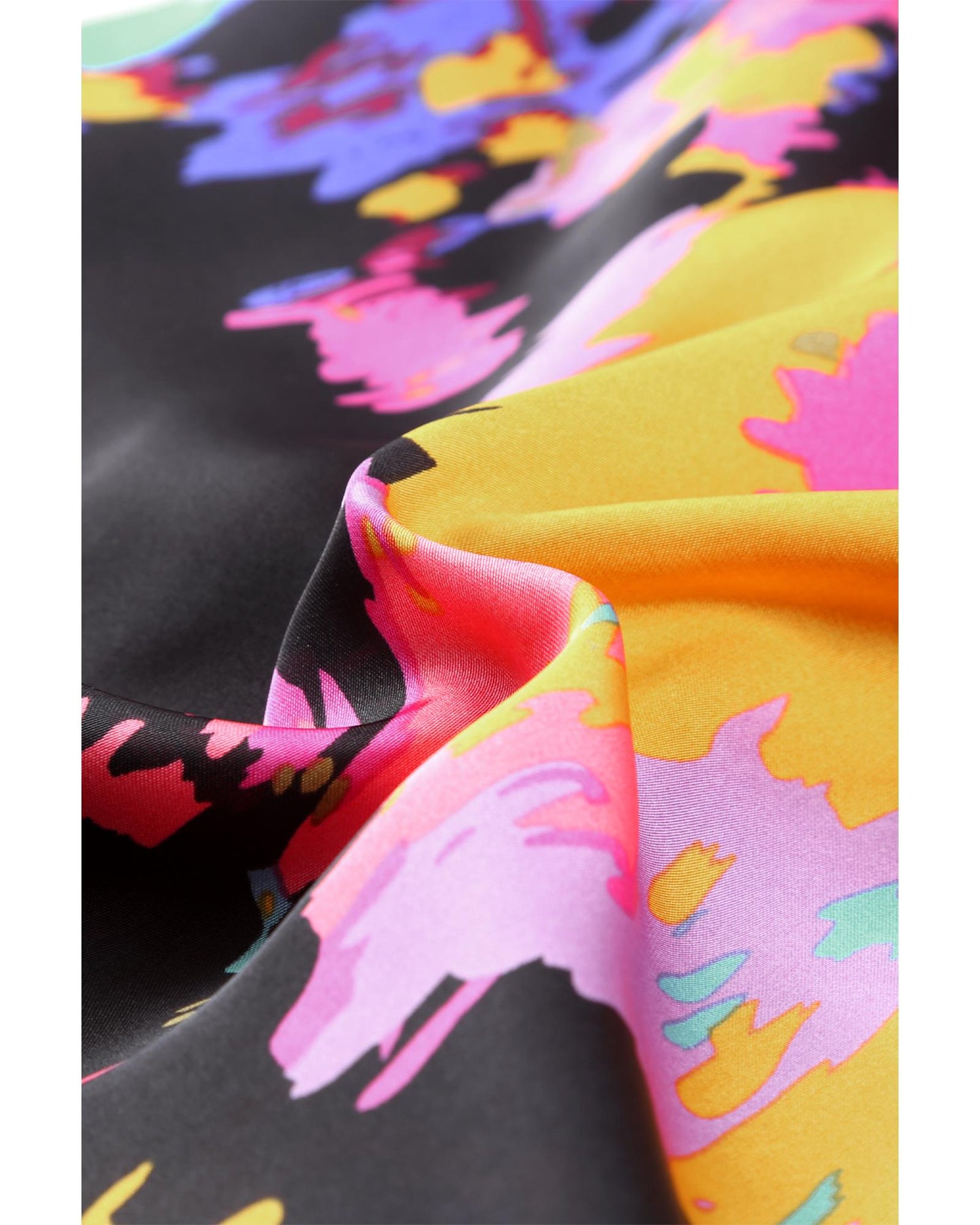 Azura Exchange Abstract Print Wrap Hem Mini Skirt - M