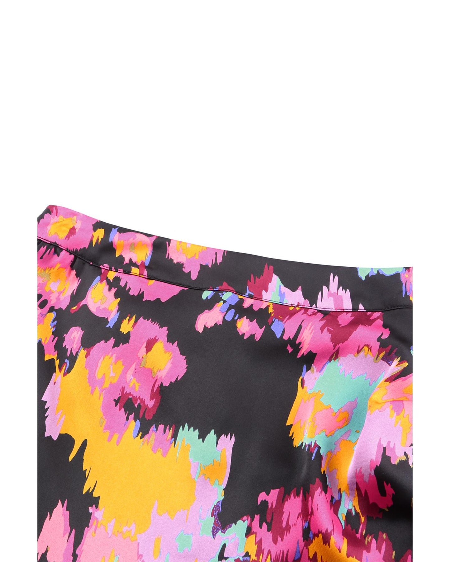 Azura Exchange Abstract Print Wrap Hem Mini Skirt - S