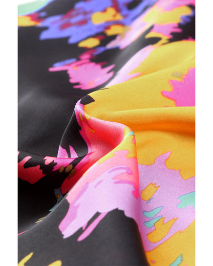 Azura Exchange Abstract Print Wrap Hem Mini Skirt - XL