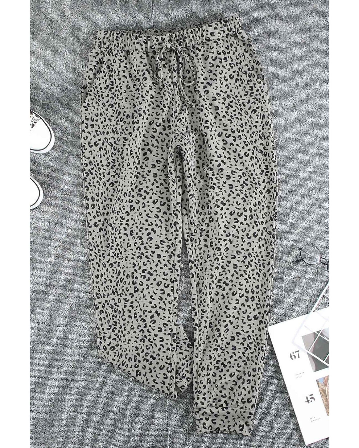 Azura Exchange Breezy Leopard Joggers - XL