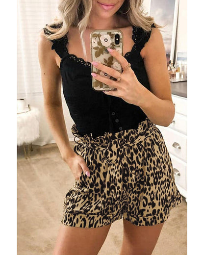 Azura Exchange Casual Animal Print Shorts - S