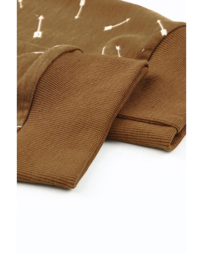 Azura Exchange Arrow Print Slim-fit High Waist Pants - L