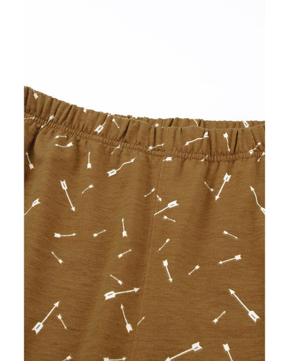 Azura Exchange Arrow Print Slim-fit High Waist Pants - L