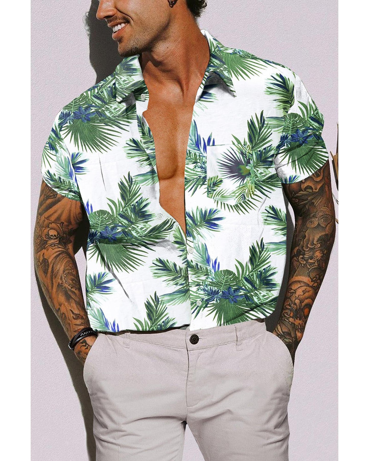 Azura Exchange Casual Hawaiian Shirt - L
