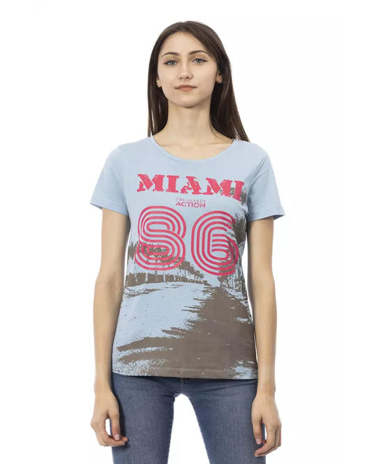 Short Sleeve T-shirt with Front Print XL Women