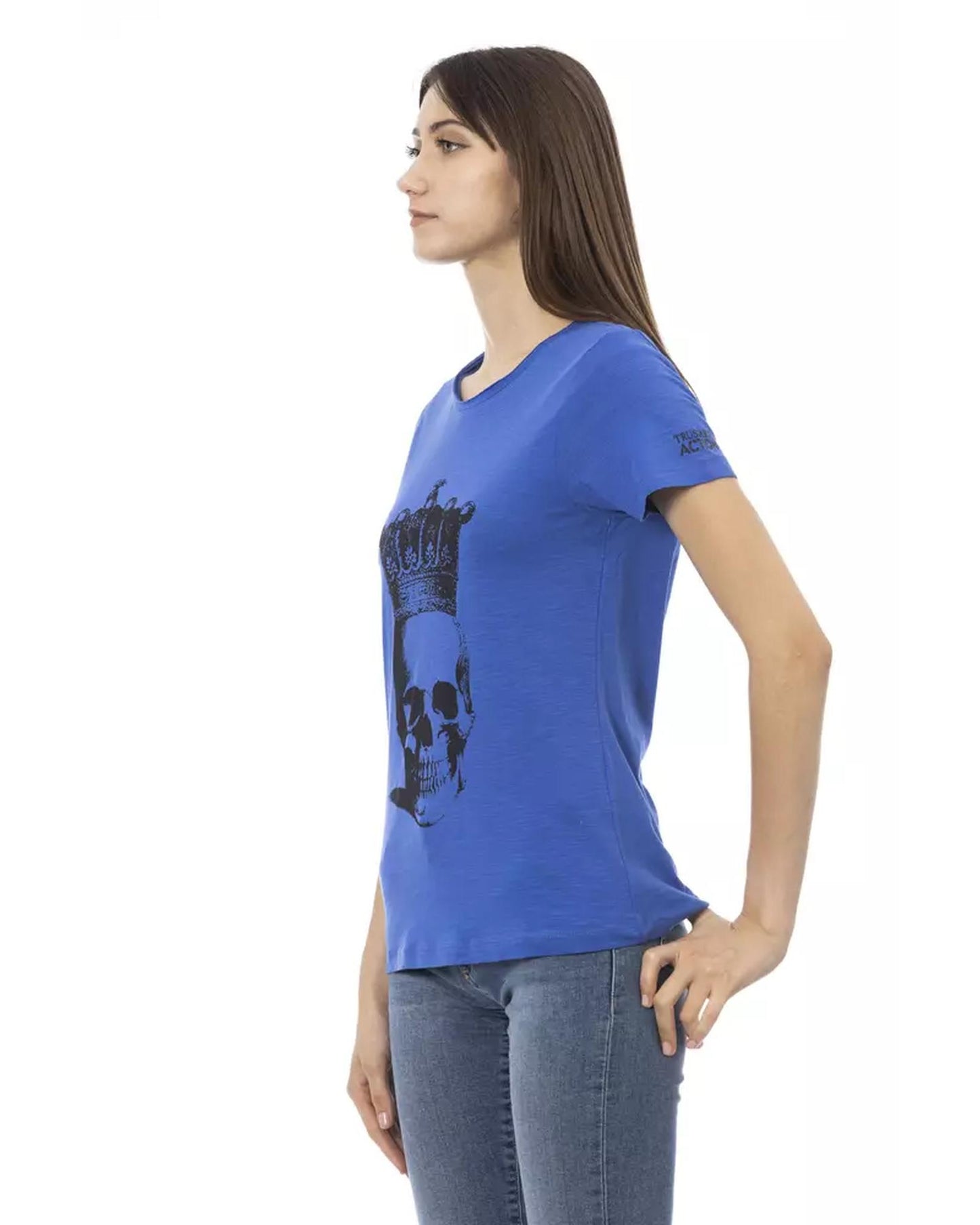 Short Sleeve T-shirt with Front Print S Women