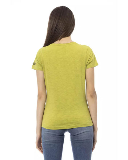 Short Sleeve T-shirt With Round Neck - Front Print XL Women