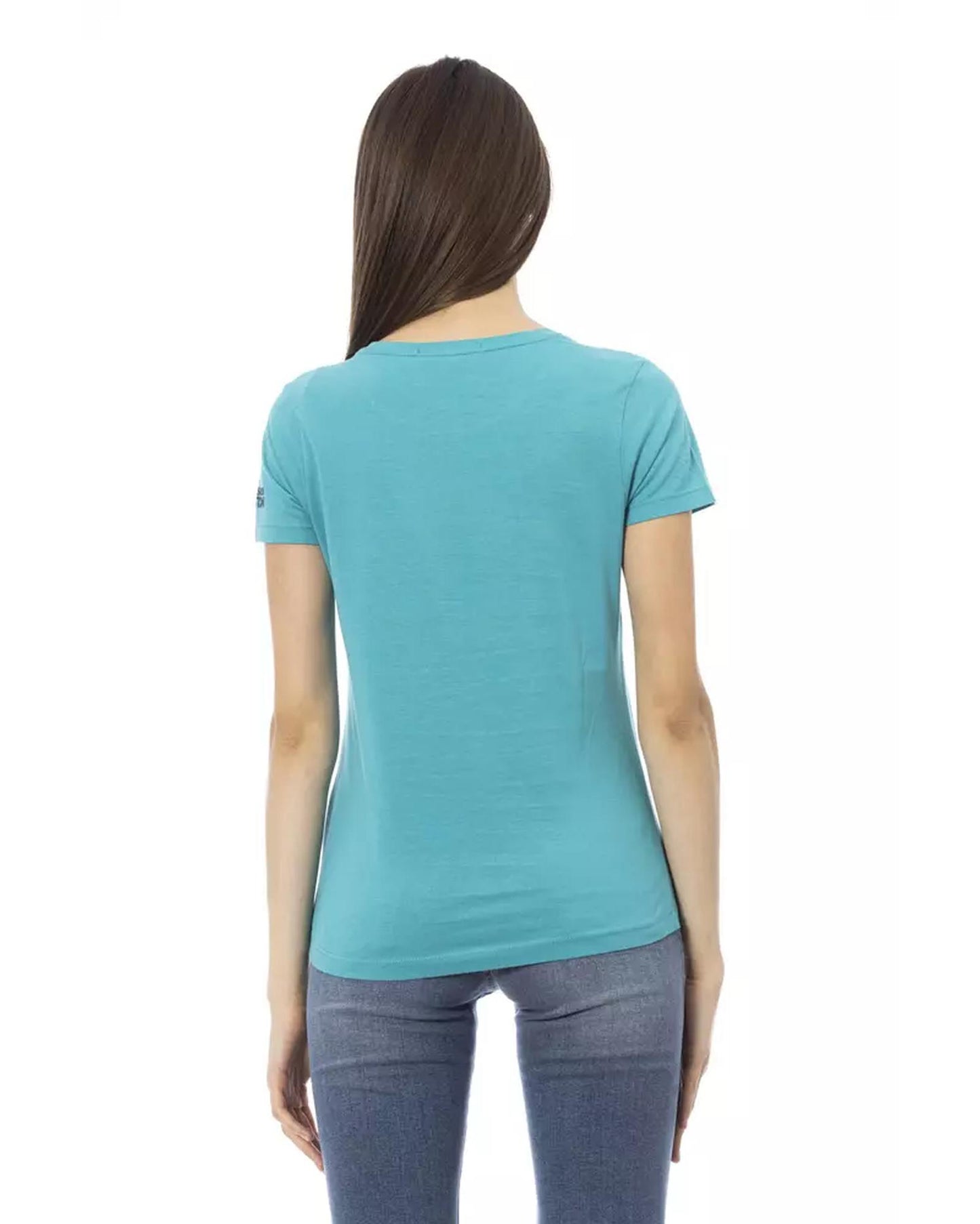 Short Sleeve T-shirt with Front Print S Women