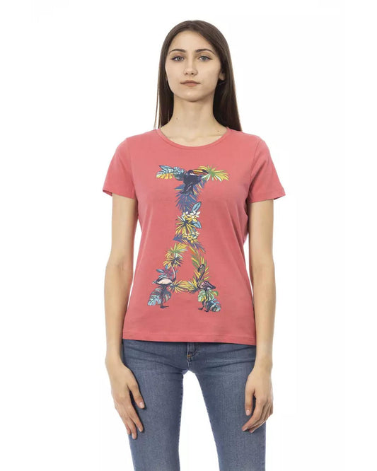 Short Sleeve T-shirt with Front Print M Women