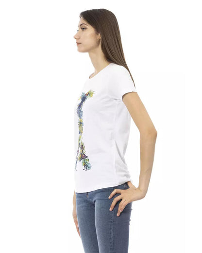 Printed Short Sleeve Round Neck T-shirt S Women
