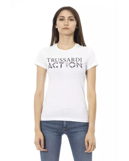 Short Sleeve T-shirt with Front Print L Women