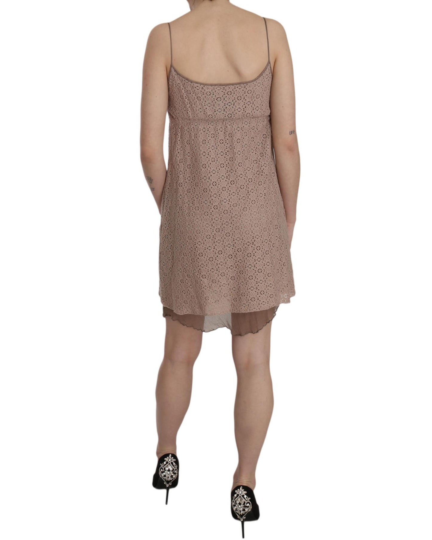 Spaghetti Strap A-line Mini Dress 44 IT Women