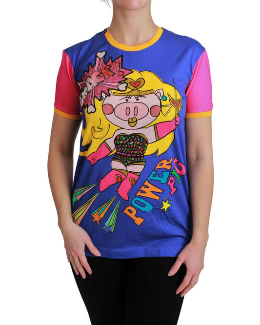 Dolce & Gabbana Year of the Pig 2019 Crewneck T-Shirt 36 IT Women