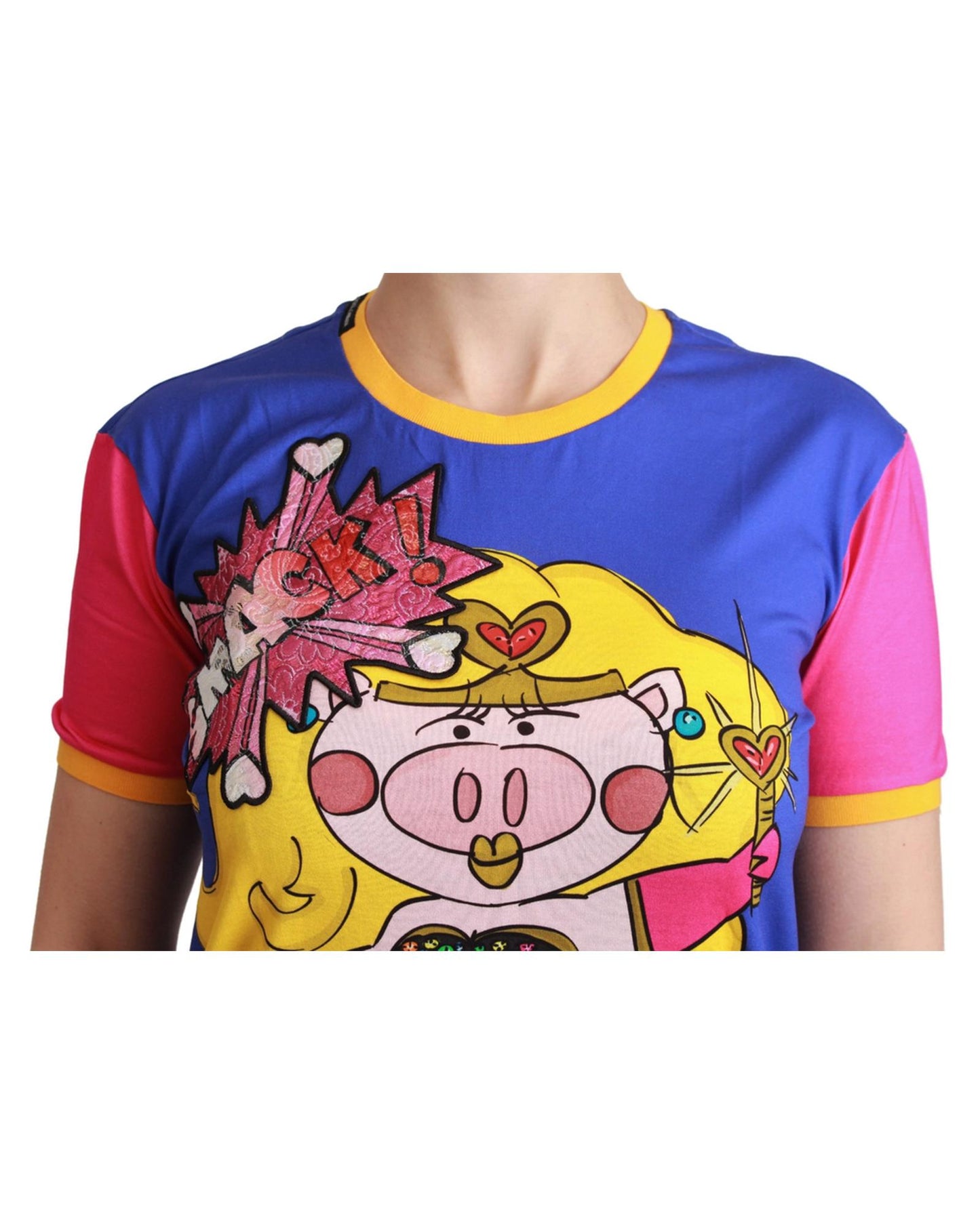 Dolce & Gabbana Year of the Pig 2019 Crewneck T-Shirt 36 IT Women