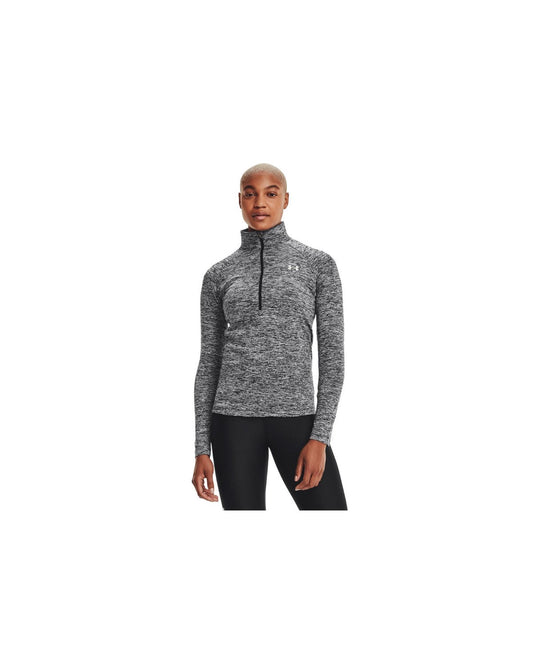 Womens Half Zip Twist Tee - XS